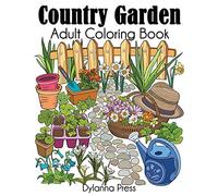 Country Garden Adult Coloring Book