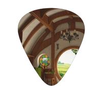 Country Gate 12 Pcs Guitar Picks, 0.46mm/0.71mm/0.96mm Thickness, Guitar Plectrum With Storage Case For Acoustic-Electric Guitar Ukulele Bass