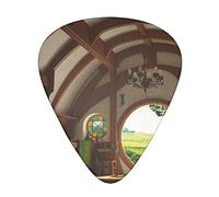 Country Gate Guitar Picks 12 Pcs Classical Triangle Guitar Plectrums Includes Thin, Medium & Heavy Gauges 3 Sizes for Bass Electric Acoustic Guitars Ukulele with Organizer Storage Box