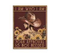 Country Girl I Am Your Approval Is Not Needed Sign Anniversary Birthday Christmas Home Decor Poster For Home Cafe Bar Garage Metal Sign 8x12 Inches