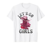 Country Girls Rodeo Woman Cowboy Hat Kids Lets Go Girls Meme T-Shirt
