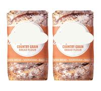 Country Grain Bread Flour, 1kg, Pack Of 2, with Malted Wheat Flakes, Malted Barley and Rye Flour, Suitable for Soda Bread, Sourdough and Bagels, Vegetarian and Vegan
