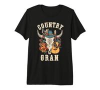 Country Gran Boho Western Music Cowboy Rodeo Mothers Day Premium T-Shirt