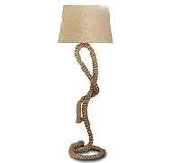Country Hemp Rope Floor Lamp，Retro Home Decorative Lighting Standing Lamp for Living Room BedroomBar Club Hotel