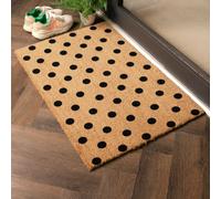 Artsy Doormats Country Home Dots Doormat, Brown