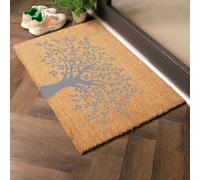 Artsy Doormats Country Home Tree Of Life Extra Large Grey Doormat, Brown