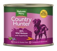 COUNTRY HUNTER Dog Cans Wild Venison with Superfoods for Adult Dogs
