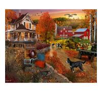 Country Inn & Farm Jigsaw Puzzle 1000 Piece - Autumn Puzzle by Vermont Christmas Company