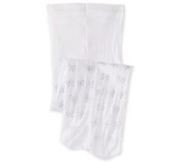 Country Kids Girl's Lurex Bow Tights, White (White), 1-3 Years UK