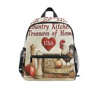 Country Kitchen Toddler Backpack Preschool Backpack Boys Girls Kids Kindergarten School Bag for 3-8 Years