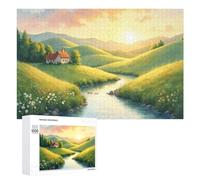Country Life 1000 Piece Jigsaw Puzzle for Adults and Kids Challenging Puzzle Perfect for Game Nights Jigsaw Puzzle Gift for Family, Wedding, Graduation, Friends