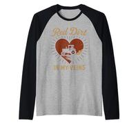 Country Life Dirt Road Proud Rural Roots Southern Grit Raglan Baseball Tee