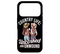 Country Life Uncorked Wine Lover Funny Wine Drinking Cowgirl Case for iPhone 17 Pro