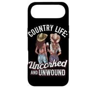 Country Life Uncorked Wine Lover Funny Wine Drinking Cowgirl Case for iPhone Air