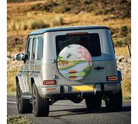 Country Lifestyle Rv Spare Tire Cover For Trailers,Waterproof Dust-Proof Camper Spare Tire Cover Tire Protectors For Trailer