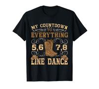 Country Line Dance Apperal 5678 Women's Cowgirl Line Dance T-Shirt