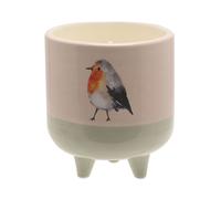 Country Living Citronella Candle In Footed Ceramic Vessel - Robin