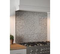 Country Living Acanthus Leaf Stone Glass Kitchen Splashback 600mm x 750mm - Self Adhesive Easy Install Cooker Back Panel