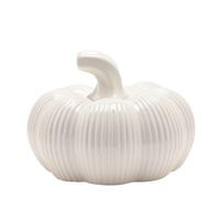 Country Living Autumn Harvest White Pumpkin Ornament Country Living White
