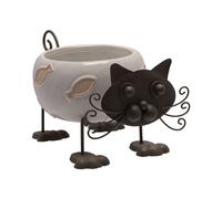 Country Living Ceramic Cat Planter