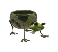 Country Living Ceramic Frog Planter