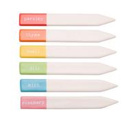 Ceramic Herb Sticks 6 Country Living Colourful Label Garden Markers Plant Tags