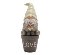 Country Living Gonk On A Slogan Flower Pot - Love