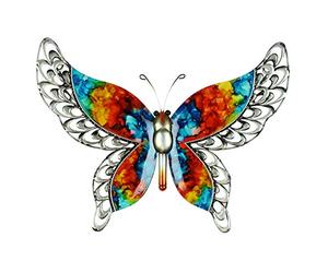 Country Living Hand Painted Metal Butterfly Wall Art