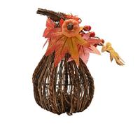 Country Living Handmade Rattan Tall Pumpkin Decoration