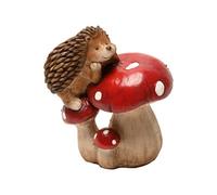 Country Living Hedgehog Resting On A Mushroom Ornament