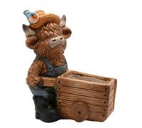 Country Living Highland Cow Outdoor Planter