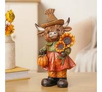 Country Living Highland Cow with Sunflowers Country Living Multicolor