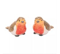 Widdop and Co Country Living Robin Salt & Pepper Pots - Ceramic Bird-Shaped Condiment Shakers, Countryside-Inspired Dining Tableware