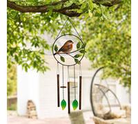 Country Living Robin Windchime in Brown Country Living Brown