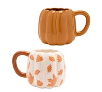 Country Living Set Of 2 Pumpkin Mugs