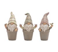 Country Living Set Of 3 Mini Potted Gonks