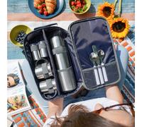 Country Living The Collection 2 Person Coffee Set With Stainless Steel Flask & Mugs in Dark Navy Country Living Dark Navy