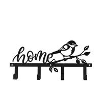 Country Living The Collection Metal Garden Plaque with Hooks - "Home" in Black Country Living Black