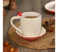 Country Living Toadstool Mug & Saucer