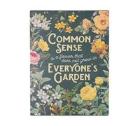 Country Living Wall Plaque - Common Sense Is A Flower