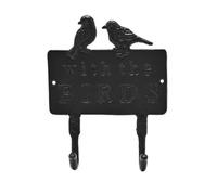 Country Living Wall Plaque With 2 Hooks With The Birds