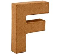 Country Love Crafts 4-inch/ 10cm 3D Letter F Papier Mache