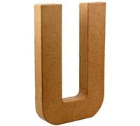 Country Love Crafts 8.25-inch/ 20.5cm 3D Letter U Papier Mache