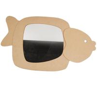 Country Love Crafts Fish Mirror/Frame Wooden Craft Blank, Light Brown