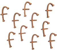 Country Love Crafts Letter F Wooden Craft Blank, Light Brown