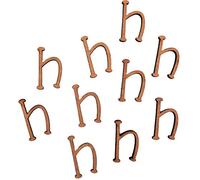 Country Love Crafts Letter H Wooden Craft Blank, Light Brown