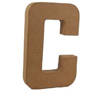 Country Love Crafts Papier Mache Love Crafts 8.25-inch/ 20.5cm 3D Letter C Papier Mache, CLSNGP2003