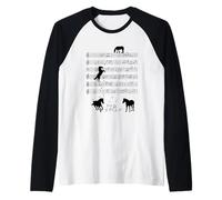 Country Lover Horse Ride Horses Music Note Musician Raglan Baseball Tee