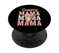 Country Mama Coquette Western Music Boho Cowboy Mothers Day PopSockets Adhesive PopGrip