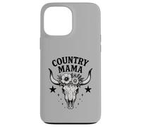 Country Mama Western Rustic Skull Sunflowers Floral Boho Case for iPhone 13 Pro Max